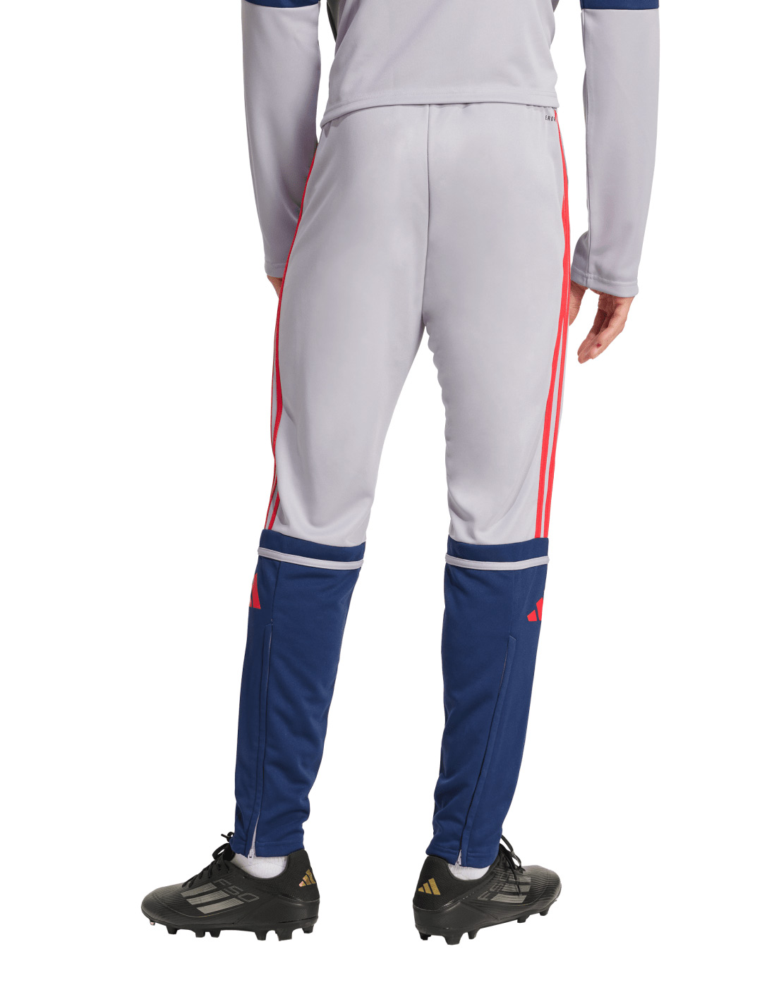 pantalón largo hombre adidas tiro, gris/marino/rojo