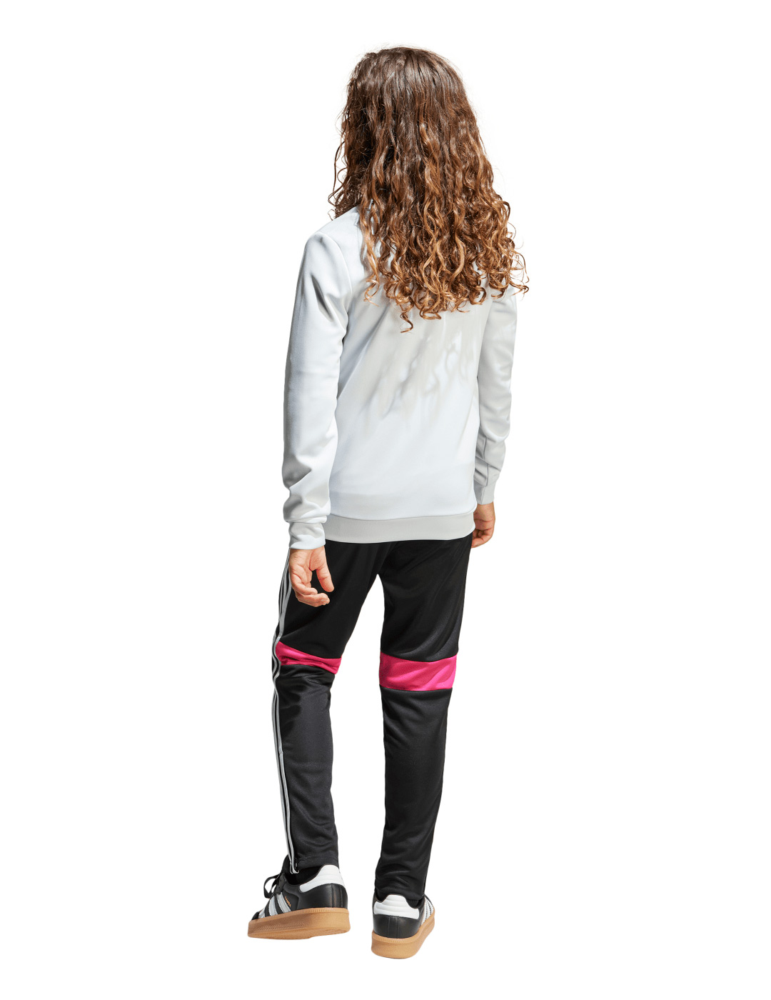 chandal adidas junior TIRO ES TS Y, gris/negro/rosa