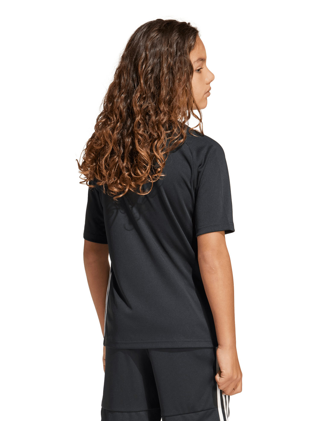 camiseta adidas manga corta TIRO, negro/blanco