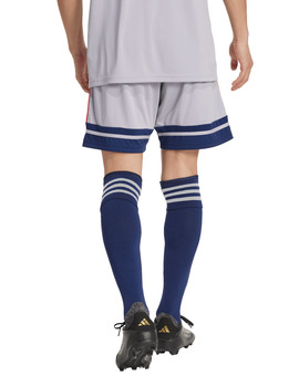 short adidas SQUA25 hombre, gris/marino/rojo