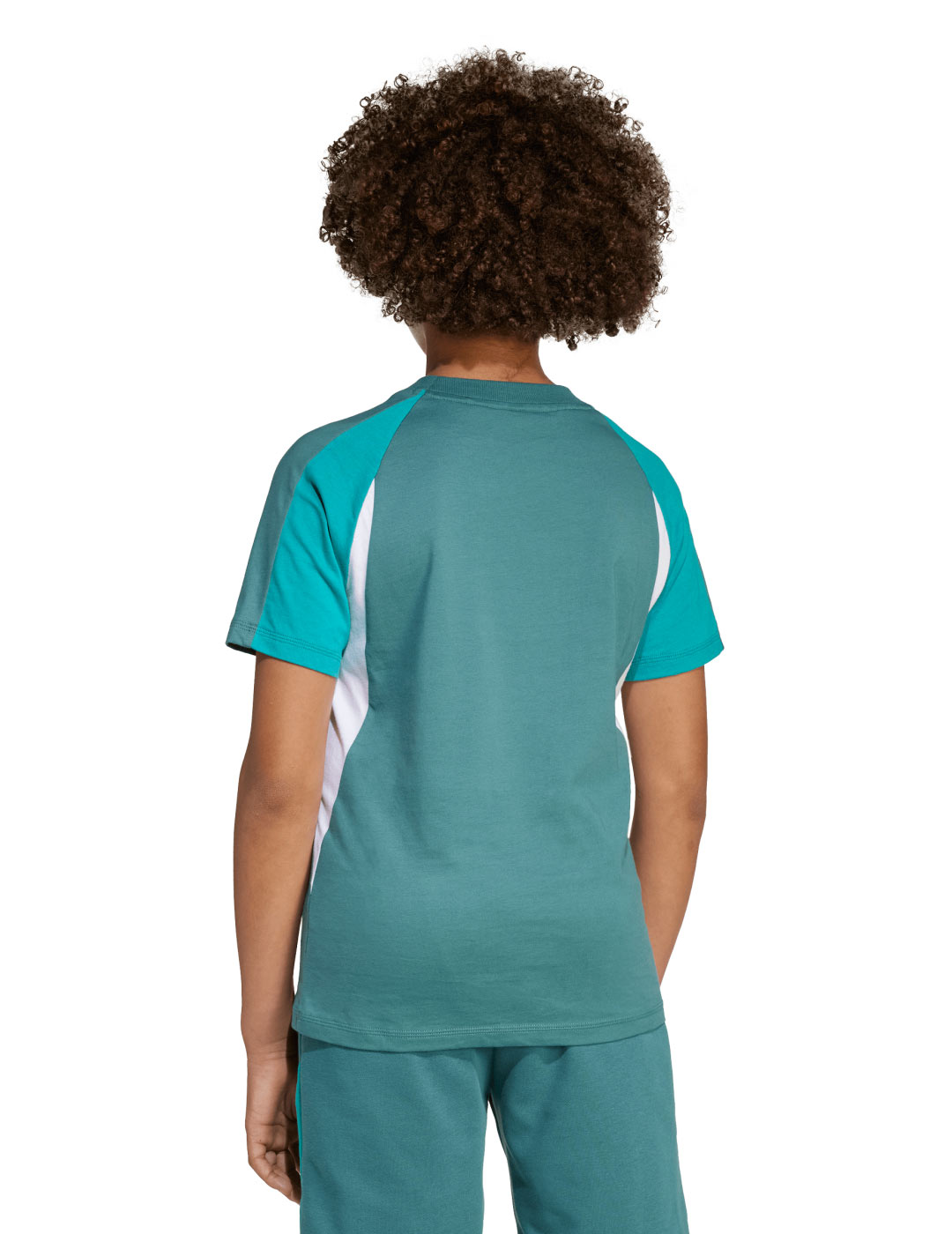 camiseta adidas  manga corta niñ@ verde