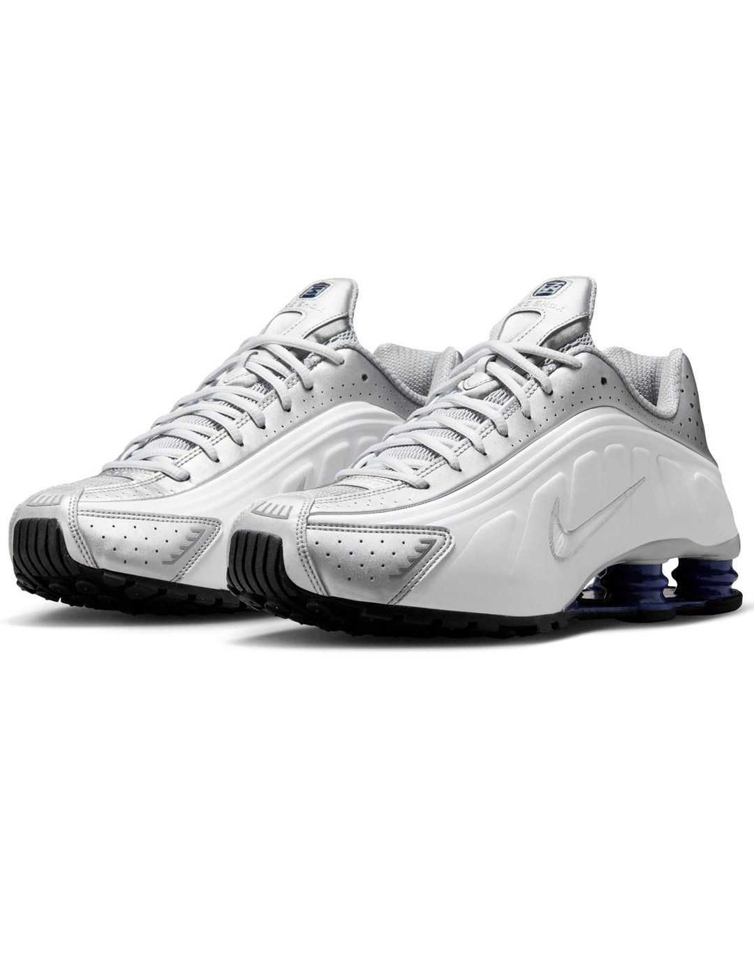 nike SHOX R4 hombre, blanco/gris