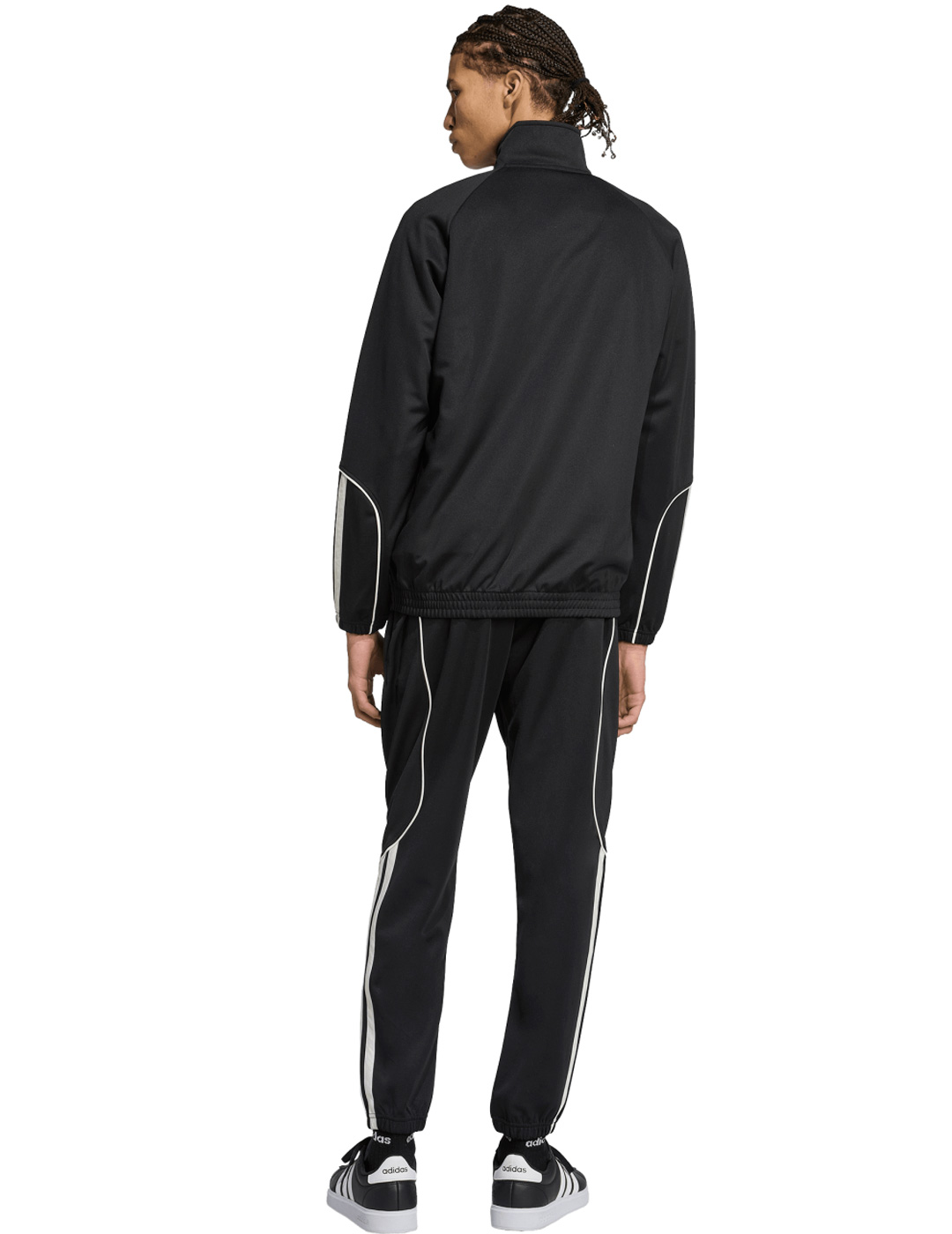 chandal adidas acetato,  hombre M 3S STADIUM TS, negro/blanco