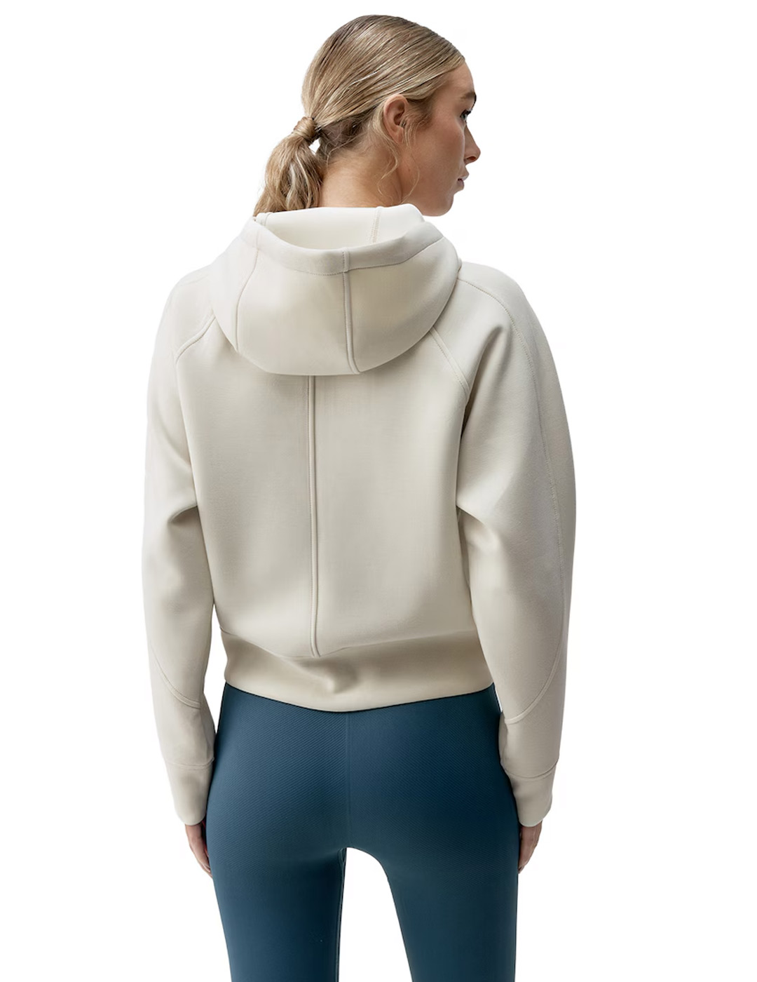 sudadera abierta con capucha born living ELSA, beige