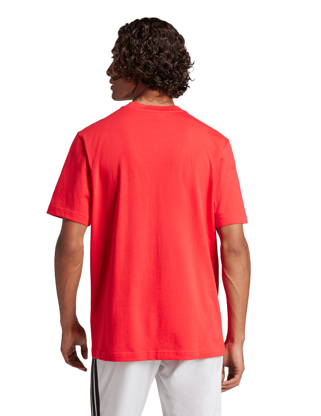 camiseta adidas manga corta, rojo