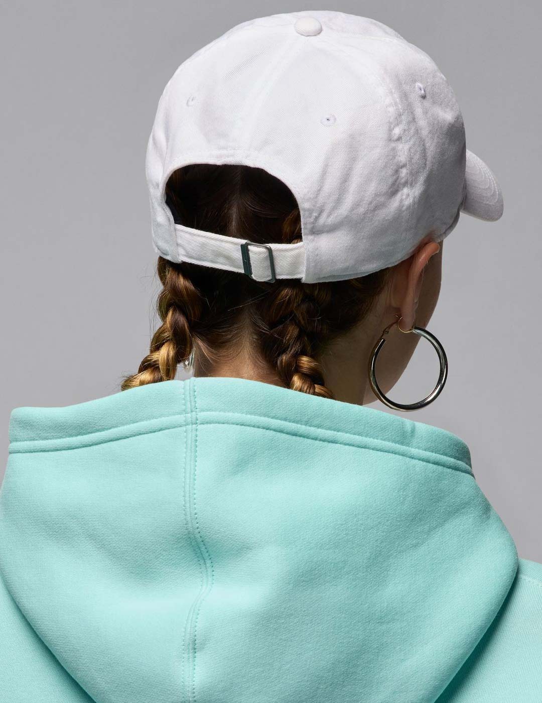 gorra JORDAN CLUB UNSTRUCTURED CURVED-BIL, blanco